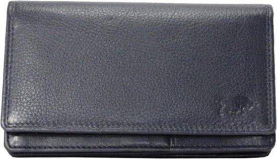 Dames Portemonnee - Donkerblauw Leer met RFID Bescherming - Arrigo.nl