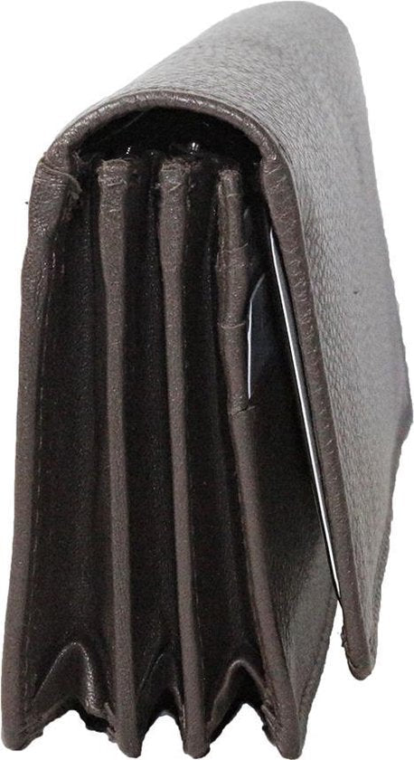 Dames Portemonnee - Donkerbruin Leer met RFID Bescherming - Arrigo.nl