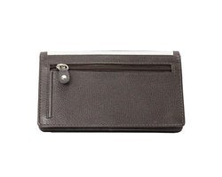 Dames Portemonnee - Donkerbruin Leer met RFID Bescherming - Arrigo.nl