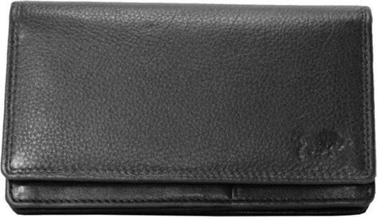 Dames Portemonnee - Zwart Leer met RFID Bescherming - Arrigo.nl