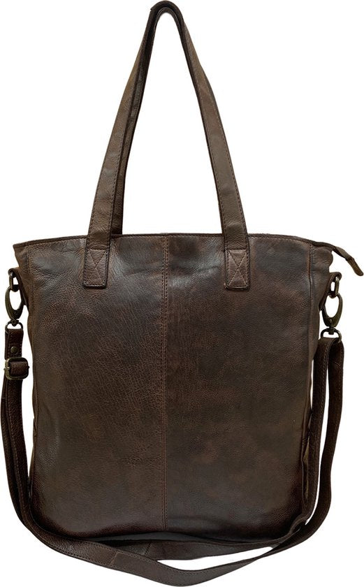 Dames Shopper - Bruin Model met Kort en Lang Hengsel - Arrigo.nl