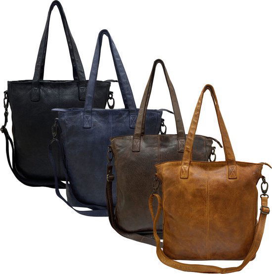 Dames Shopper - Bruin Model met Kort en Lang Hengsel - Arrigo.nl