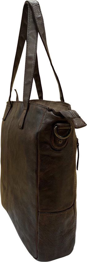 Dames Shopper - Bruin Model met Kort en Lang Hengsel - Arrigo.nl