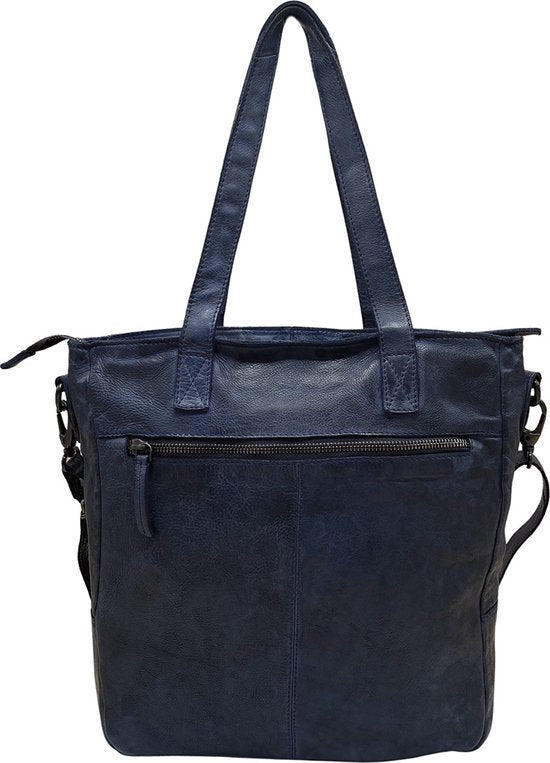 Dames Shopper - Donkerblauw Model met Kort en Lang Hengsel - Arrigo.nl