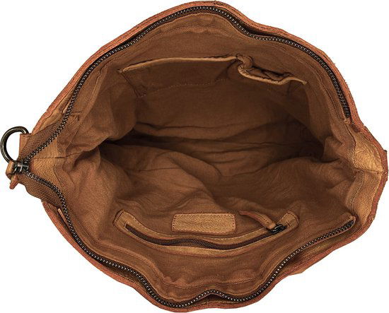 Dames Shopper - Lichtbruin Model met Kort en Lang Hengsel - Arrigo.nl