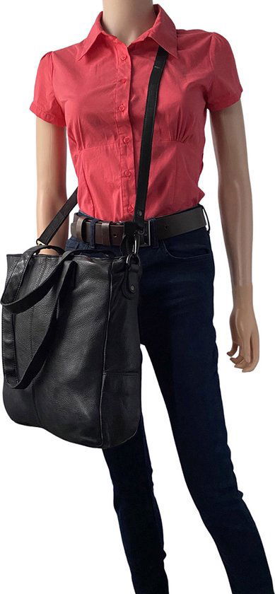 Dames Shopper - Zwart Model met Kort en Lang Hengsel - Arrigo.nl