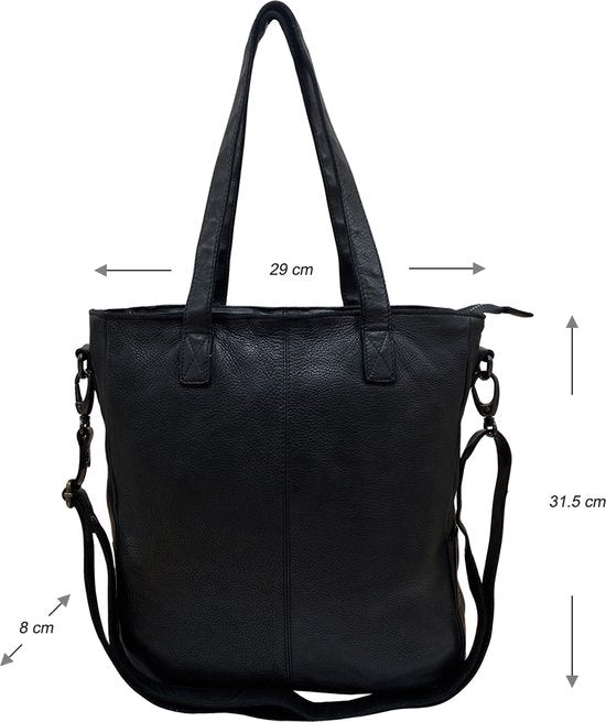 Dames Shopper - Zwart Model met Kort en Lang Hengsel - Arrigo.nl