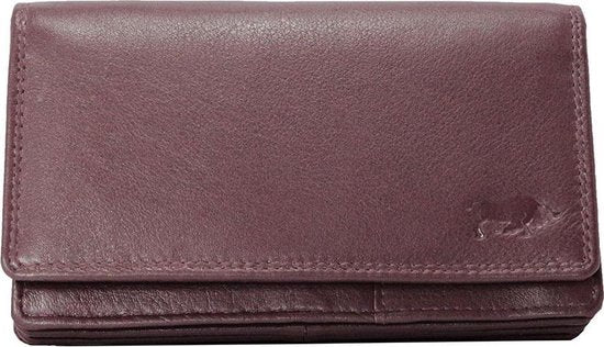 Dames portemonnee bordeauxrood leer RFID ideale dames portemonnee - Arrigo.nl