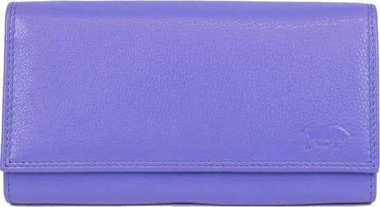 Dames portemonnee leer met knipsluitng paars portemonnee dames leer paars - Arrigo Leather Goods