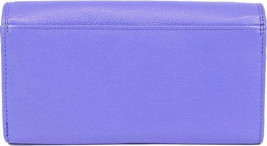 Dames portemonnee leer met knipsluitng paars portemonnee dames leer paars - Arrigo Leather Goods