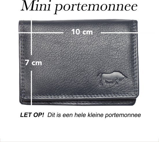 Dames portemonnee mini donkerblauw leer dames portemonnee donkerblauw extra klein - Arrigo.nl