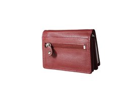 Dames portemonnee mini donkerrood leer dames portemonnee donkerrood extra klein - Arrigo.nl
