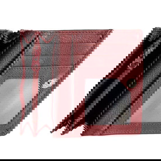 Dames portemonnee mini donkerrood leer dames portemonnee donkerrood extra klein - Arrigo.nl