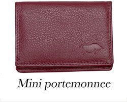 Dames portemonnee mini donkerrood leer dames portemonnee donkerrood extra klein - Arrigo.nl