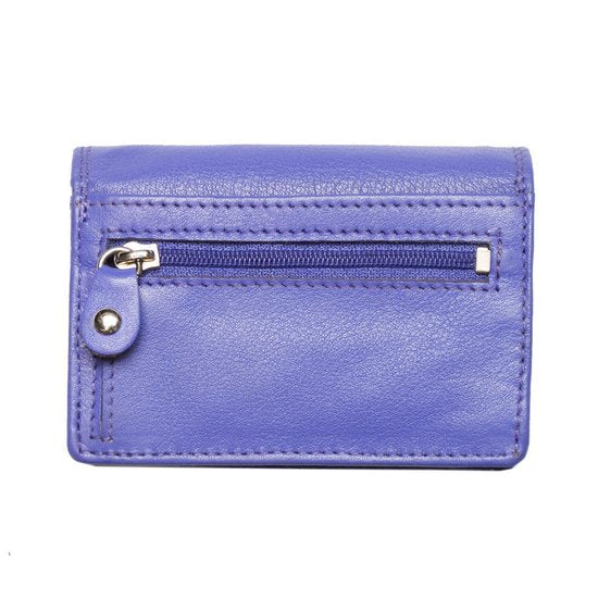 Dames portemonnee mini paars leer dames portemonnee paars extra klein - Arrigo.nl