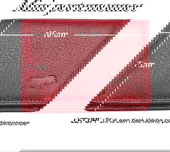 Dames portemonnee mini rood leer dames portemonnee rood extra klein - Arrigo Leather Goods