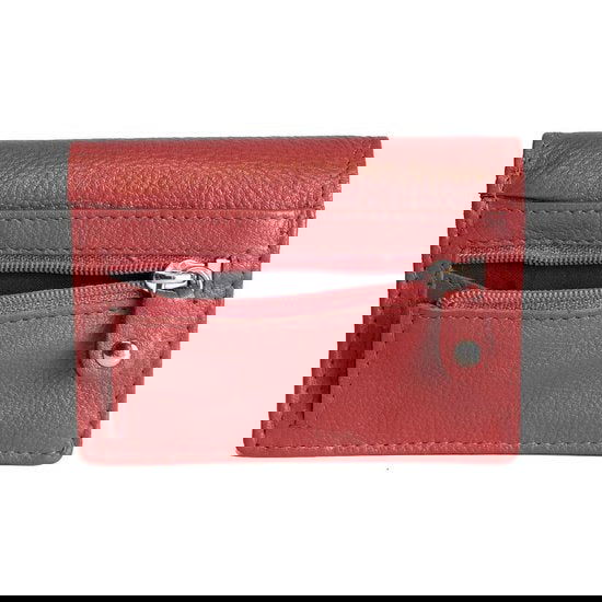 Dames portemonnee mini rood leer dames portemonnee rood extra klein - Arrigo Leather Goods