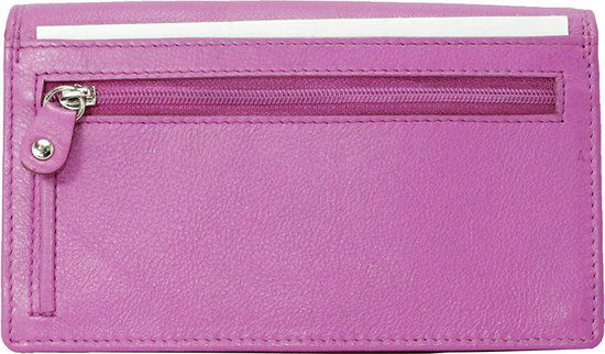 Dames portemonnee roze leer RFID ideale dames portemonnee - Arrigo.nl