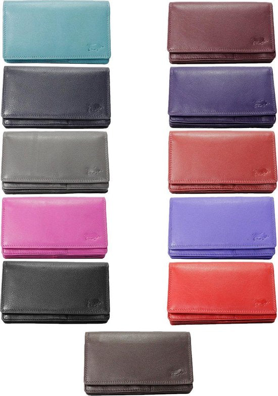 Dames portemonnee roze leer RFID ideale dames portemonnee - Arrigo.nl