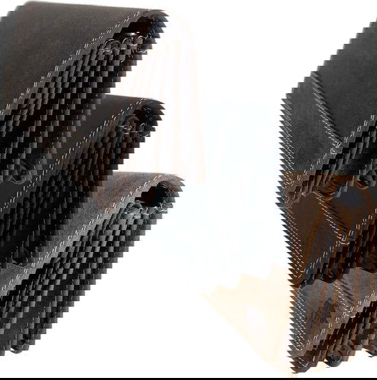 Dames portemonnee van donkerbruin echt leer met RFID-bescherming - Arrigo.nl