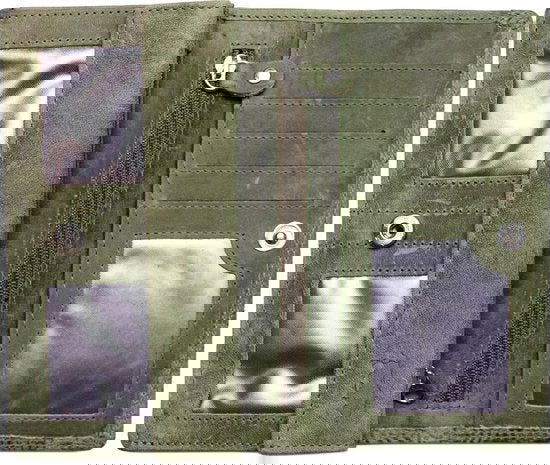 Dames portemonnee van groen leer met RFID-bescherming - Arrigo.nl