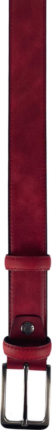 Dames riem rood 3 5 cm breed 110 cm arrigo - Arrigo Leather Goods