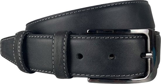Dames riem zwart heren riem leren riem zwart 3 5 - Arrigo Leather Goods
