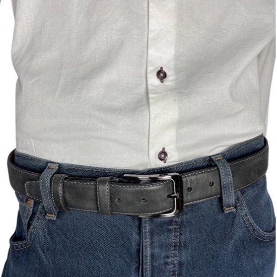 Dames riem zwart heren riem leren riem zwart 3 5 - Arrigo Leather Goods