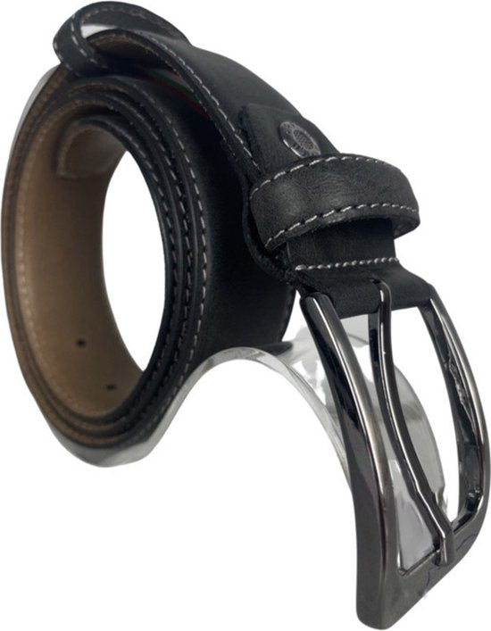 Dames riem zwart heren riem leren riem zwart 3 5 - Arrigo Leather Goods