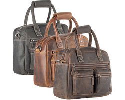 Dames tas echt leer cognac medium formaat westernbag - Arrigo Leather Goods