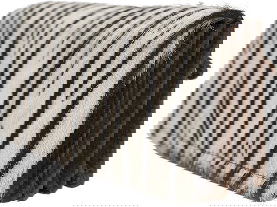 Damesportemonnee van donkerbruin zebraprint buffelleer met dierenprint en anti-skim bescherming - Arrigo.nl