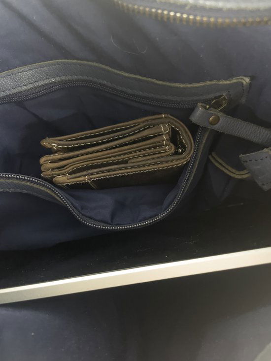 Damestas schoudertas crossbody blauw echt leer arrigo - Arrigo.nl