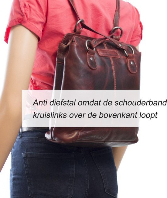 Diefstalbestendige Rugzak Rood - Arrigo.nl