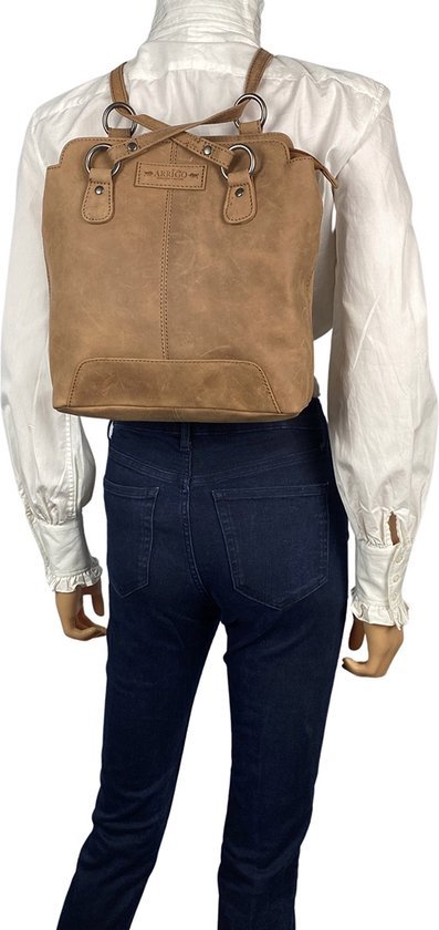 Diefstalbestendige Rugzak Taupe - Arrigo.nl