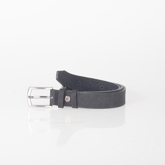 Donkerblauwe Leren Riem 3 cm Breed voor Dames en heren - Arrigo.nl