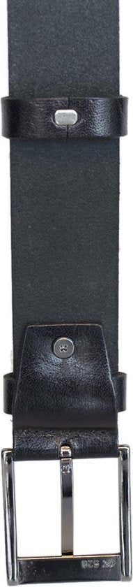 Donkerblauwe Leren Riem van Italiaans Nerfleer - 4 cm Breed - Arrigo.nl