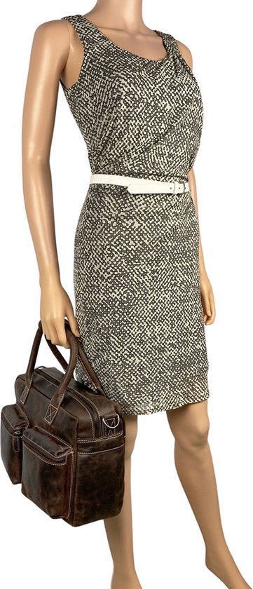 Donkerbruin Leren Schoudertas - Cowboybag Buffelleer 13 Inch Laptoptas / Handtas - Arrigo.nl