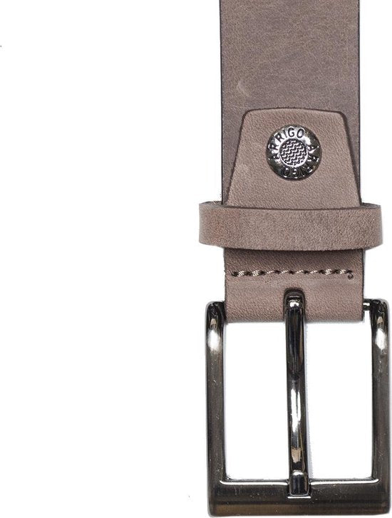 Donkerbruine Leren Riem 3 cm Breed Dames - Timberland Look - Arrigo.nl