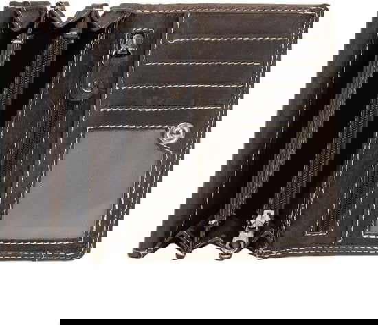 Donkerbruine dames portemonnee leer met ruime vakje voor kleingeld portemonnee - Arrigo Leather Goods