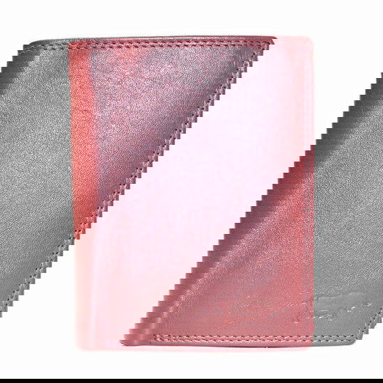 Donkerrode euro portemonnee leer compact leren portemonnee donkerrood - Arrigo.nl