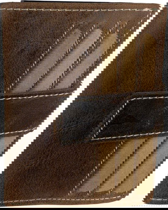 Dubbele creditcard houder pasjeshouder heren cognac rfid pasjeshouder - Arrigo.nl