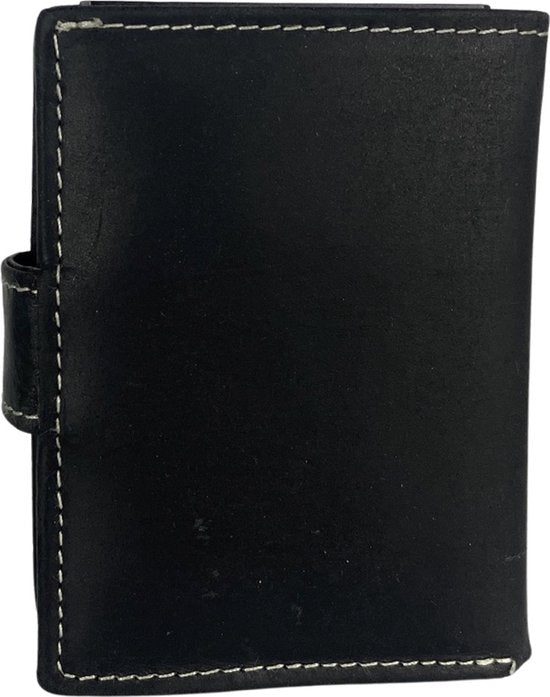 Dubbele creditcard houder pasjeshouder uitschuifbaar zwart rfid pasjeshouder - Arrigo.nl