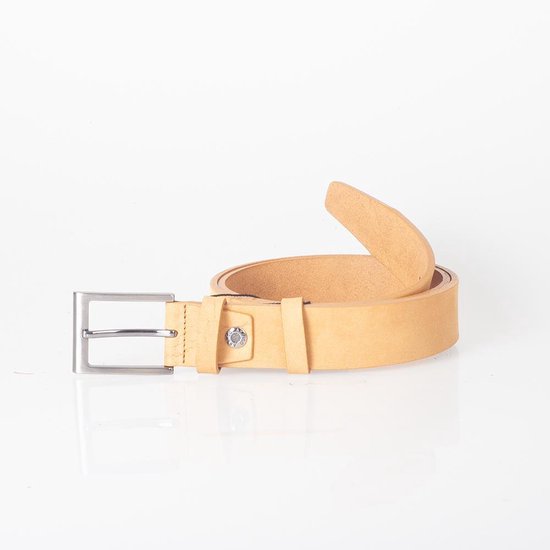 Echt lederen riem cognac van 3 5 cm breed riemen - Arrigo Leather Goods