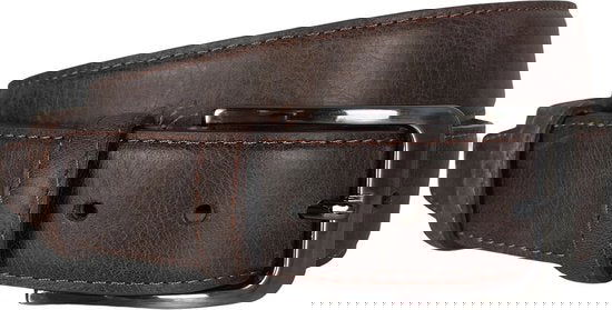 Echt leren riem bruin heren en dames riem donkerbruin 3 - Arrigo Leather Goods