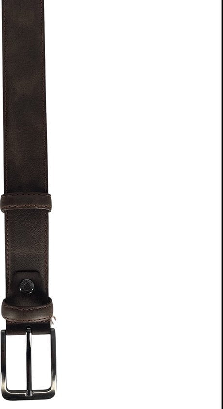 Echt leren riem bruin heren en dames riem donkerbruin 3 - Arrigo Leather Goods