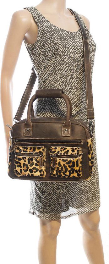 Handtas jaguar bruin crossbody dames tas cowboybag westernbag - Arrigo.nl