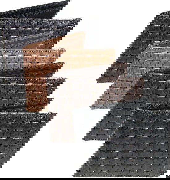 Heren Portemonnee - Donkerblauw Echt Leer met Losse Pasjeshouder - Arrigo.nl