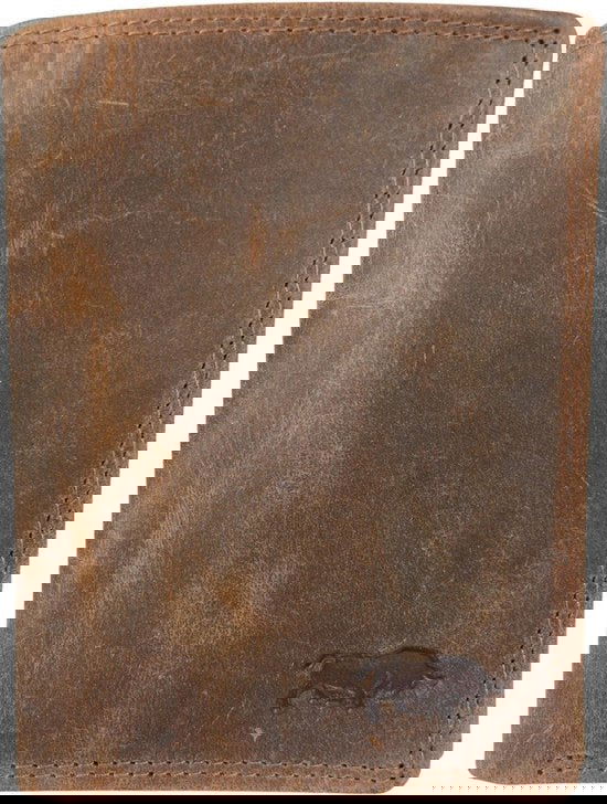 Heren portemonnee cognac echt leer rfid anti skim - Arrigo.nl