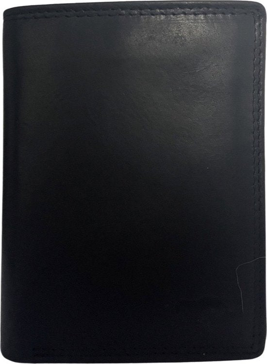 Heren portemonnee zwart echt leer rfid anti skim portefeuille mannen - Arrigo Leather Goods