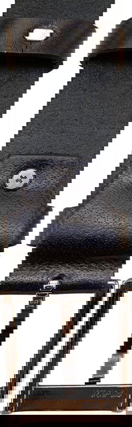 Heren riem dames riem donkerbruin 4 cm kroko print jeansriem - Arrigo Leather Goods